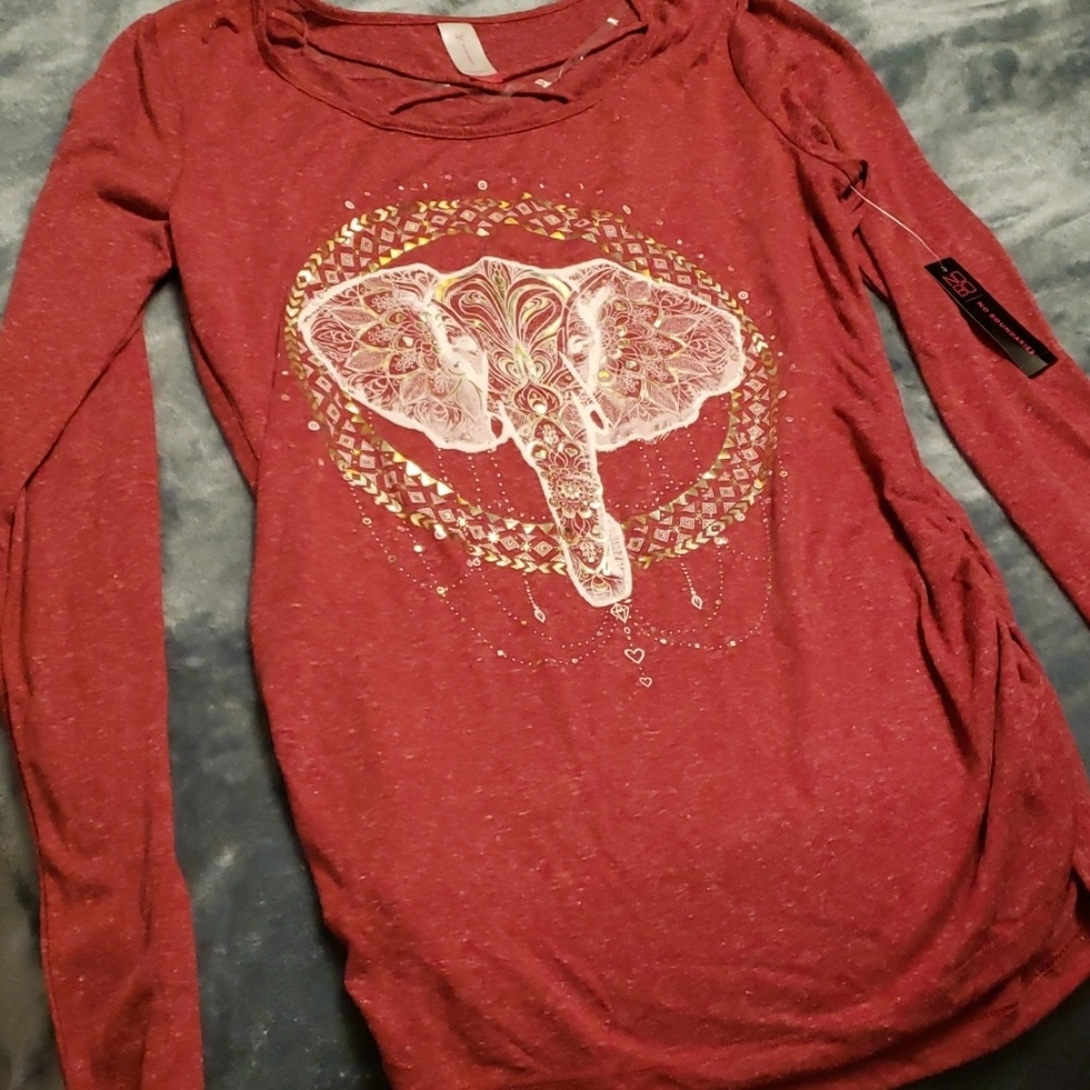 Long sleeve elephant shirt